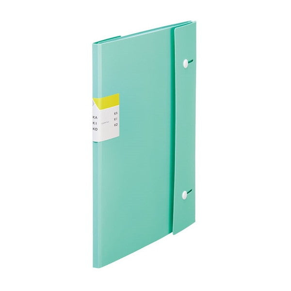 キングジム_クリアーファイル カキコ ジャバラタイプ 16ポケットA4 タテ型ミントグリーン 8612-MINTGREEN /4971660059942（10セット）