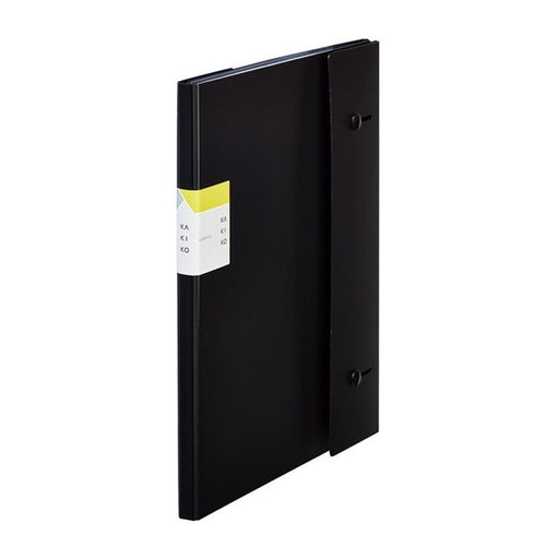 キングジム_クリアーファイル カキコ ジャバラタイプ 24ポケットA4 タテ型黒 8614-BLACK /4971660060030