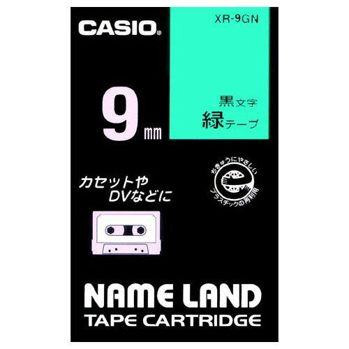 カシオ スタンダードテープ XR-9GNﾐﾄﾞﾘ 4971850123477