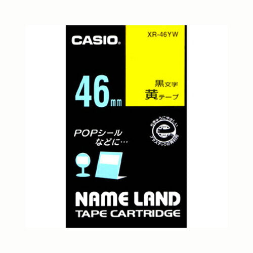 カシオ スタンダードテープ XR-46YWｷｲﾛ 4971850154587