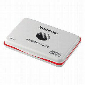 シャチハタ 水性顔料系スタンプ台 大形 赤 HKN-3-R シヤチハタ 4974052060229（10セット）