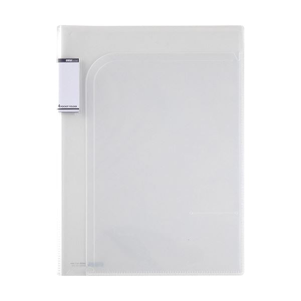 セキセイ ACT-5904 アクティフV 4ポケットフォルダーA4 クリア セキセイ 4974214176119（10セット）