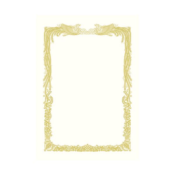 タカ印_金箔賞状Ａ３横書５Ｐ 10-3081 /4974268253866