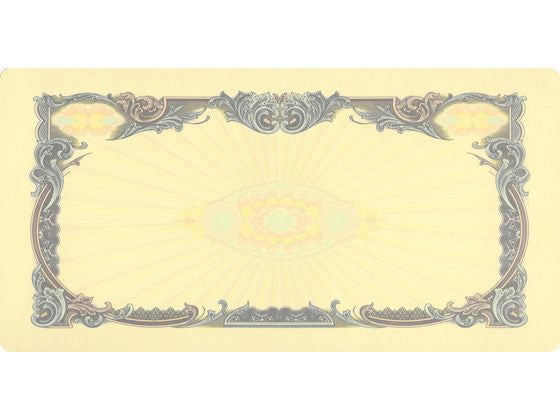 日本法令 株券用紙 （定形判 紫色・飾り枠のみ）10 枚　裏面なし 株券 13( 新 )  4976075123974