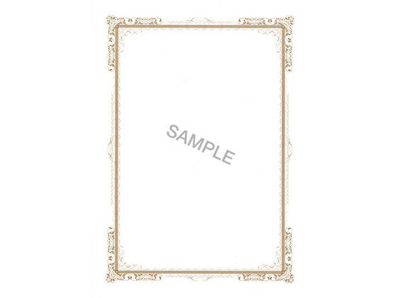 日本法令 レーザー・インクジェットプリンタ対応 辞令・賞状用紙　A4 労務 22-24 4976075519241