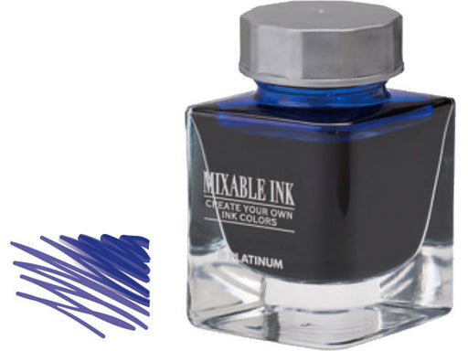 プラチナ万年筆 ボトルインク ミクサブル 55 オーロラブルー INKM-1000-55 プラチナ萬年筆 4977114409769