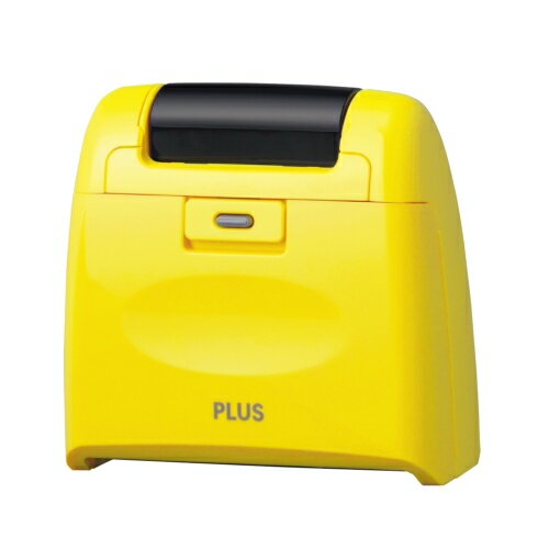 38-134　PLUS 個人情報保護スタンプ ローラーケシポン ワイド 55mm イエロー IS-510CM プラス 4977564526542（10セット）