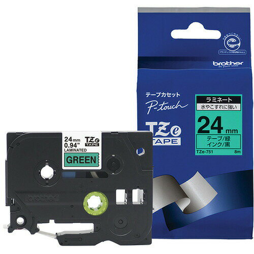 Brother TZE tape 24MM Midori TZE-751 4977766702706