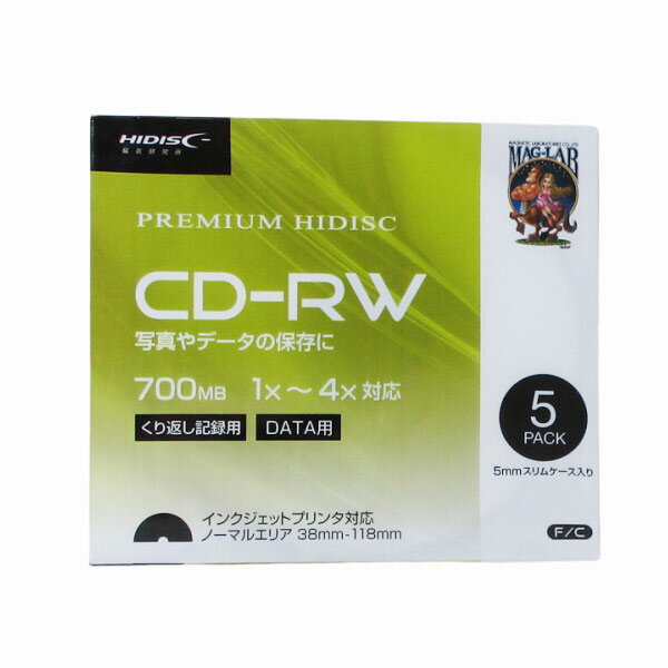 สถาบันวิจัยแม่เหล็ก 5P สำหรับข้อมูล CD-RW HDCRW80YP5SC 4984279110737