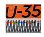 Artec T U-35 Akryl 11ml papiræske 12 farver 13 stykker sæt 4993453890006