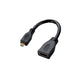 エレコム マイクロHDMI-HDMI変換アダプタ AD-HDAD2BK 4953103465855