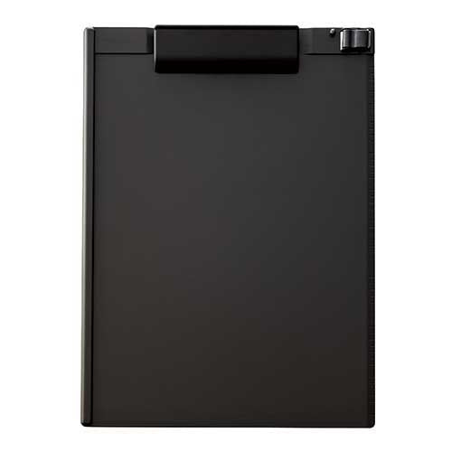 LIHITLAB. 抗菌クリップボード A7940-24 ブラック 4903419845681