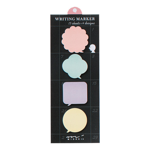 ミドリ 付せん紙 ブロック ふきだし柄 デザインフィル 4902805112628（10セット）