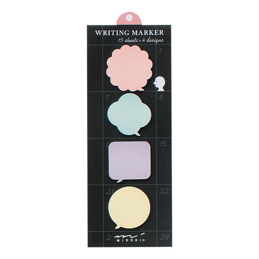 ミドリ 付せん紙 ブロック ふきだし柄 デザインフィル 4902805112628