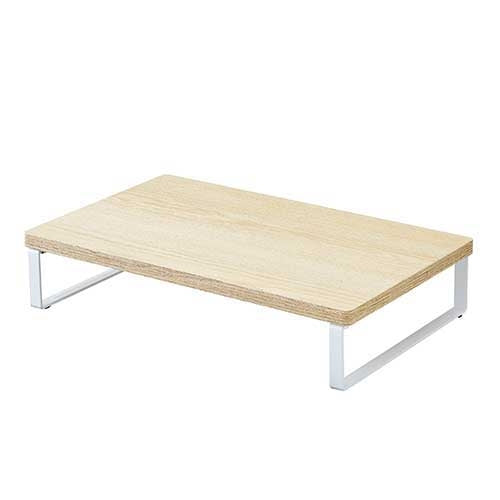 LIHITLAB. ＭＤＦ机上台 幅390mm A8003-35 ナチュラル 4903419845148