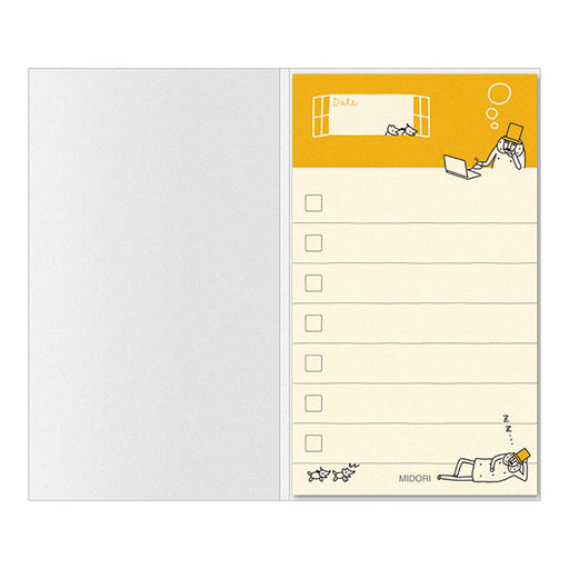 11760006 ミドリ 付箋紙やること オジサン 11760 デザインフィル 4902805117609（5セット）