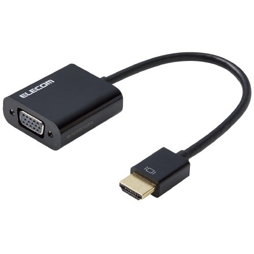 Adaptador de conversión HDMI-VGA AD-HDMIVGABK2 ELECOM 4549550126052