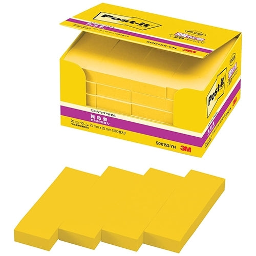 3M Japan Post-it 5001SS-YN Strong Adhesive 75mm x 25mm Yellow 4550309180119