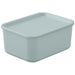 アイリスオーヤマ フタ付き積み重ねボックス29 ブルー 4967576541770