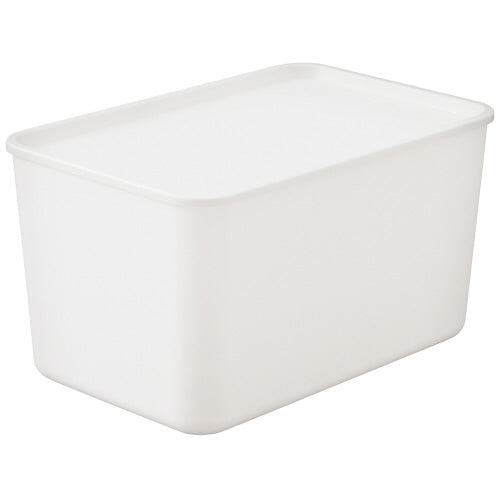 アイリスオーヤマ フタ付き積み重ねボックス45D ホワイト 4967576526203