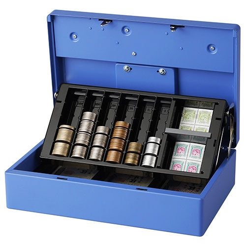 カール事務器 キャッシュボックス  CB-8800  ブルー 4971760001551