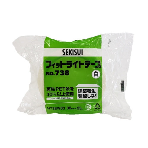 セキスイ フィットライトテープ 738 38ｘ25 白 4901860282604
