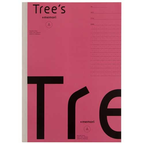 Japan Note Tree s B5 P Memory Línea A 30 hojas Rosa 4901470068261