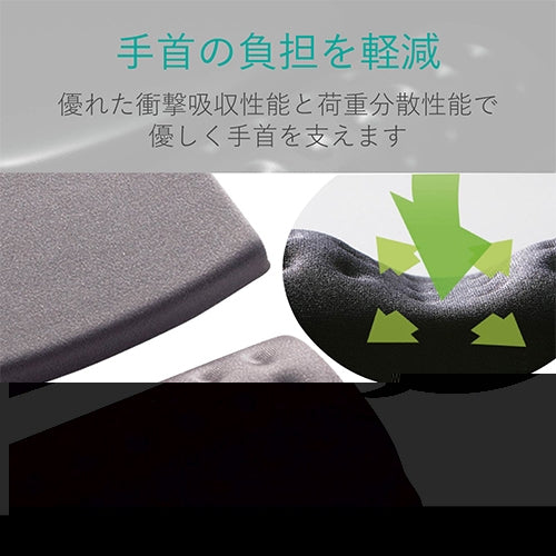 エレコム リストレスト&マウスパッド 別体型 グレー 4953103229532