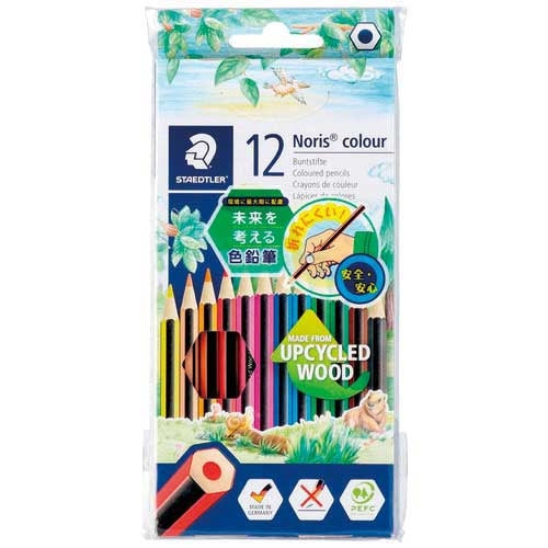 Staedtler Norris kleurpotloden, 12 kleuren, set 185 C12PB 4955414185033