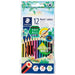 Staedtler Norris kleurpotloden, 12 kleuren, set 185 C12PB 4955414185033