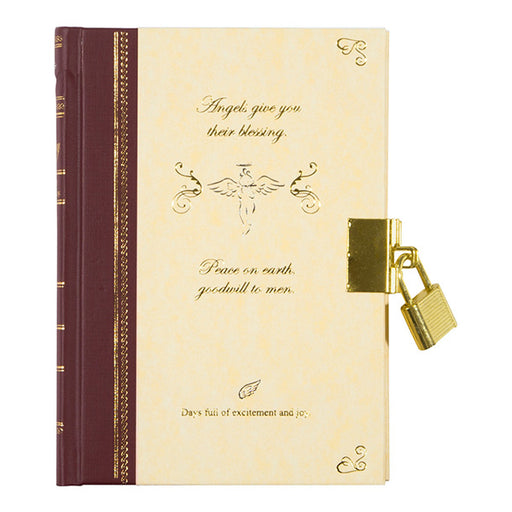 12370006 日記 鍵付 天使柄 デザインフィル 4902805123709