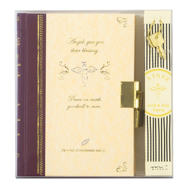 Midori/12370006_Tagebuch mit Schlüssel-Engel-Muster/4902805123709