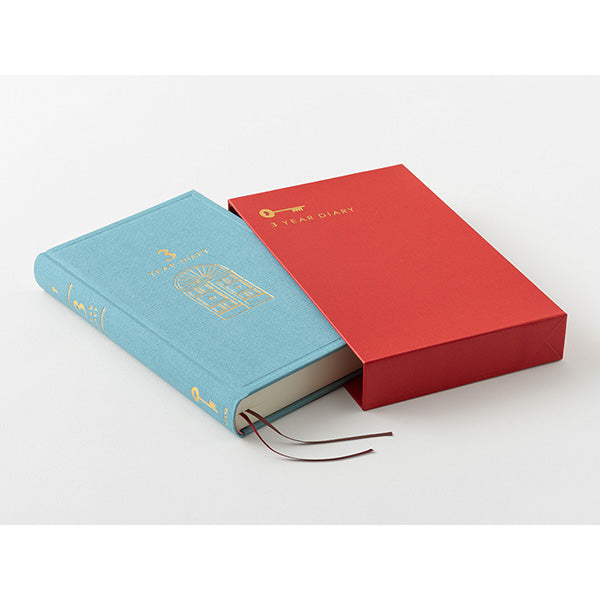 Midori/12394006_Diary 3 years continuous door light blue/4902805123945