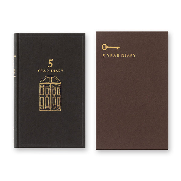 Midori/12396006_Diary 5 years continuous use Door black/4902805123969