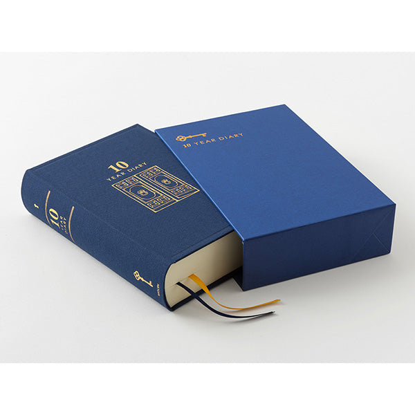 Midori/12397006_Diary 10 years continuous door navy blue/4902805123976