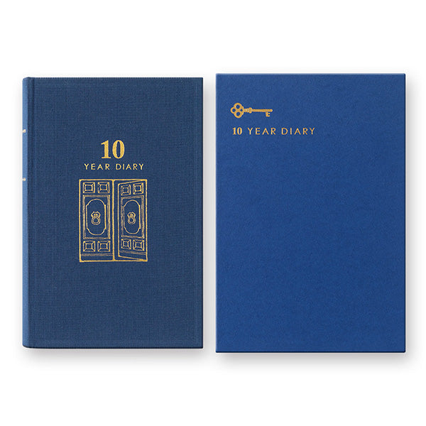 Midori/12397006_Diary 10 years continuous door navy blue/4902805123976