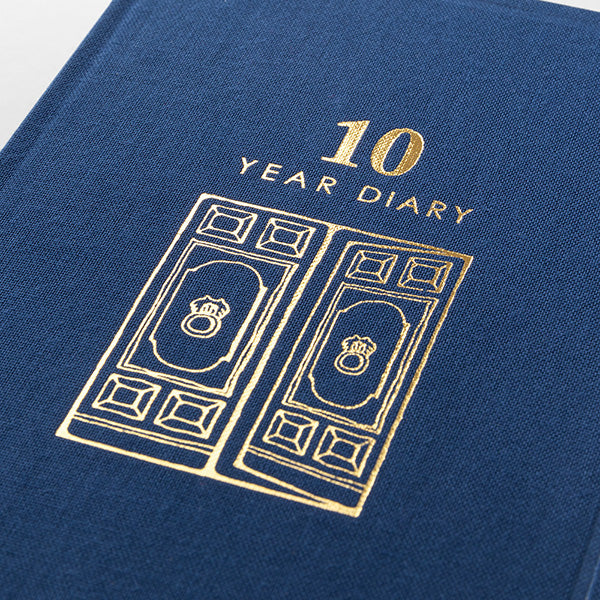 Midori/12397006_Diary 10 years continuous door navy blue/4902805123976