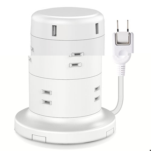 エレコム タワー型タップ 8個口 ECT-0620WH 4549550174725