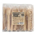Tenedor de madera 15,5cm en bolsa transparente 100 piezas Sunup 4901627067918