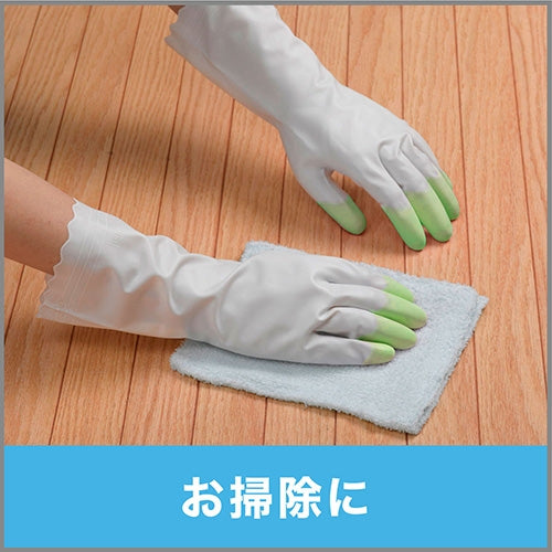エステー ビニールうす手 指先抗ウイルス L グリーン 4901070722419