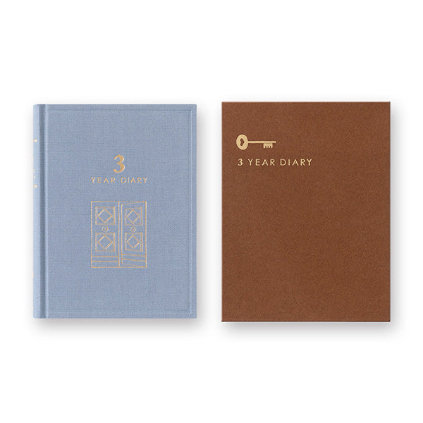 Midori/12711006_Diary 3 years continuous door mini blue purple/4902805127110