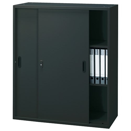 PLUS（プラス）オフィス家具 Je引違い保管庫 JE-105S TBK D450　