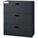 PLUS（プラス）オフィス家具 Jeラテラル3段保管庫 JE-105H-3 TBK D450　