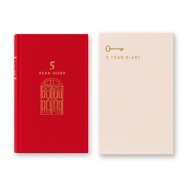 Midori/12851006_Diary 5 years continuous door red/4902805128513