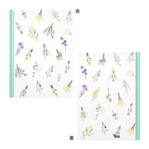 12879006 ミドリ 日記 ドライフラワー柄 12879006 デザインフィル 4902805128797（3セット）