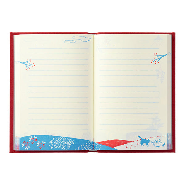 12887006 OS 日記 刺繍しおり付 ネコ 12887 デザインフィル 4902805128872（10セット）