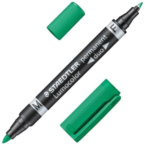 ステッドラー ルモカラー・デュオ  グリーン 4007817348024