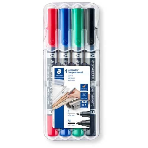 ステッドラー ルモカラー・デュオ  ４色セット 4007817348079