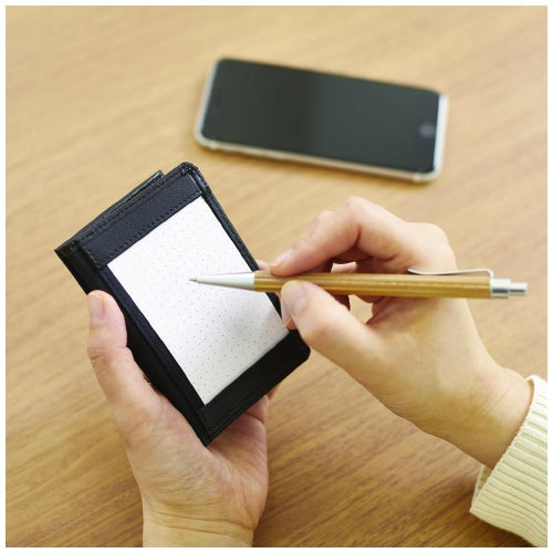 レイメイ藤井 ジョッター式名刺入 GLN1055B 革製ブラック 4902562498812