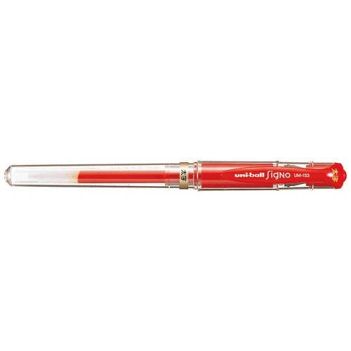Mitsubishi Pencil Balpen Signo UM153.15 Vet Rood